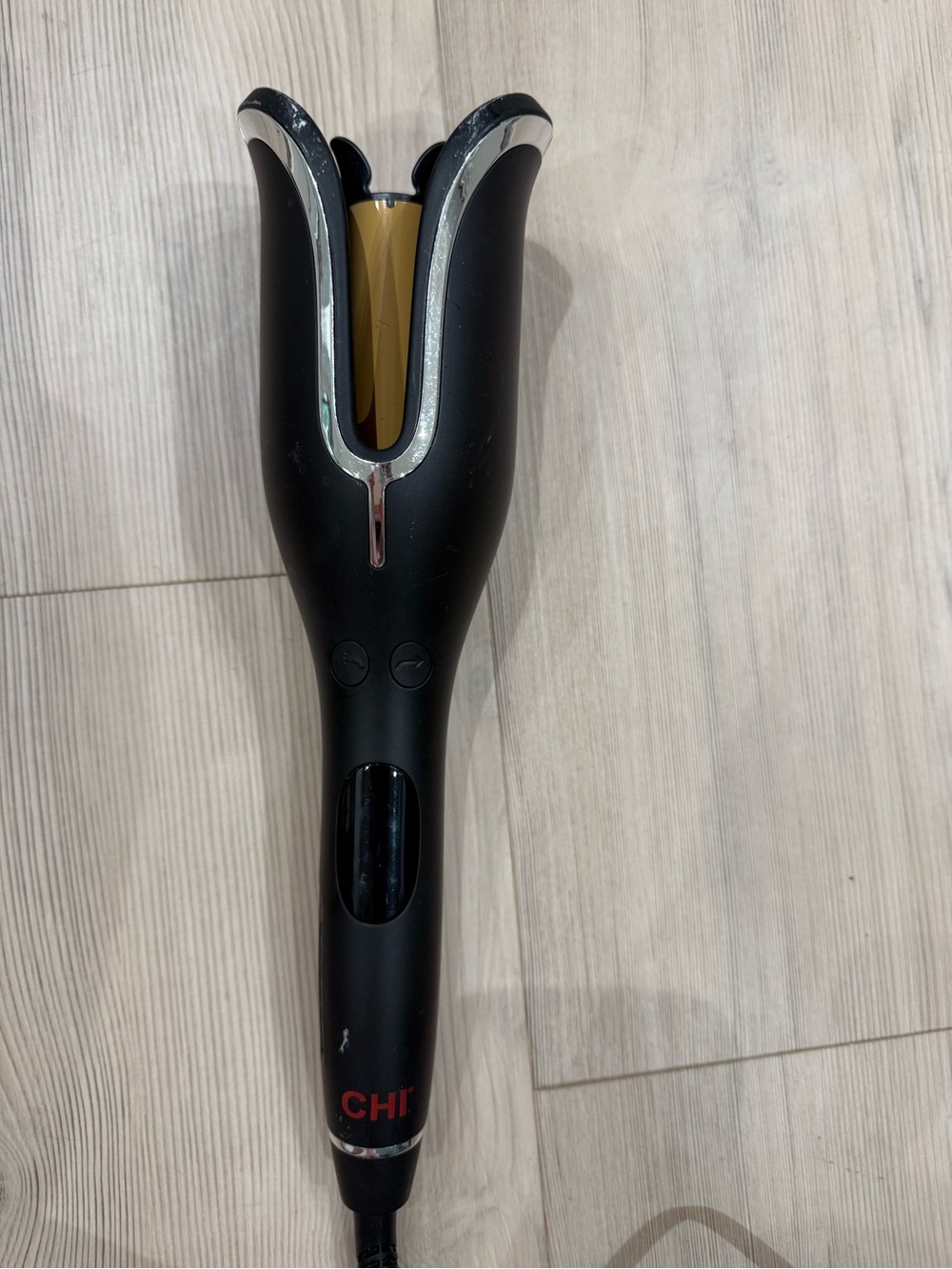 CHI Black Auto Hair Curler with Gold Barrel